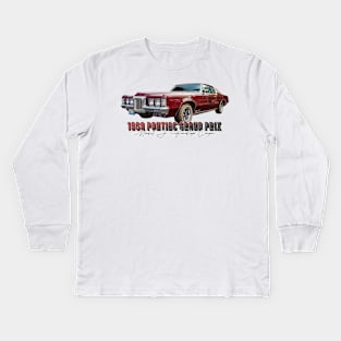 1969 Pontiac Grand Prix Model J Hardtop Coupe Kids Long Sleeve T-Shirt